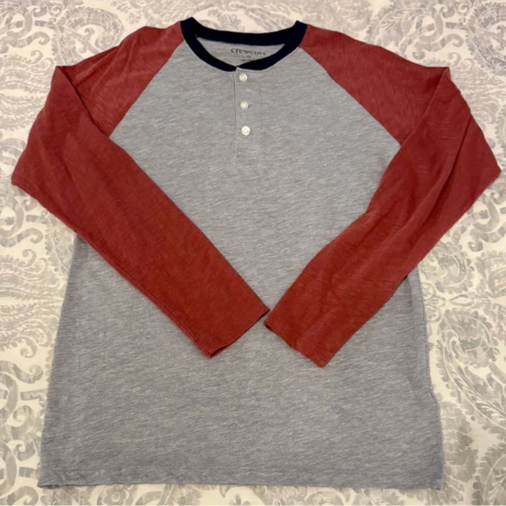 NWOT Crewcuts Colorblock Henley Tee (XL)